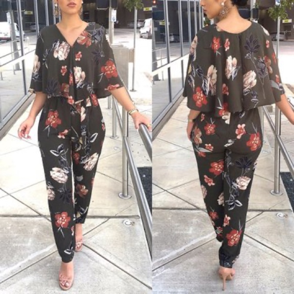 Umgee Floral Jumpsuit